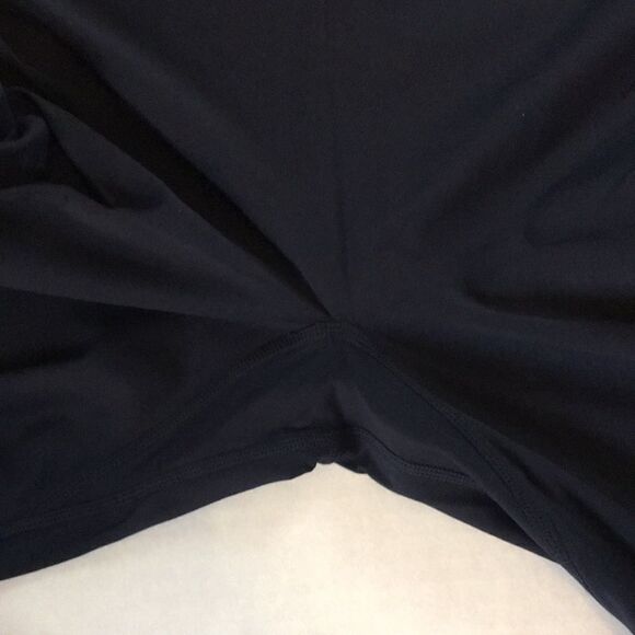 Nylora Bartley Leggings Navy Blue with gold and Lavender  Stripe on sides Sz L - Picture 13 of 16